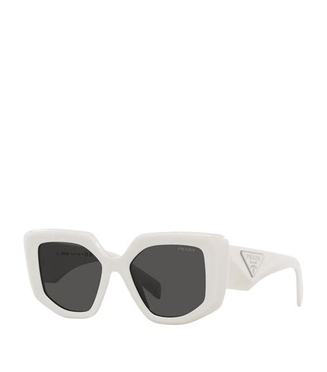 white prada sunglases|Prada symbole sunglasses.